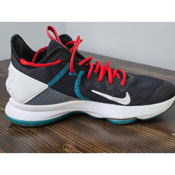 Nike LeBron Witness 4 Men\'s Sneakers Size 10.5 Black White Red Mid Top‎ Sneakers main image 6